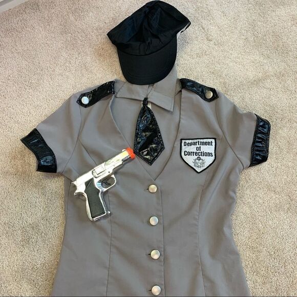 Dreamgirl corrections officer Halloween costume outfit size large - Picture 7 of 13